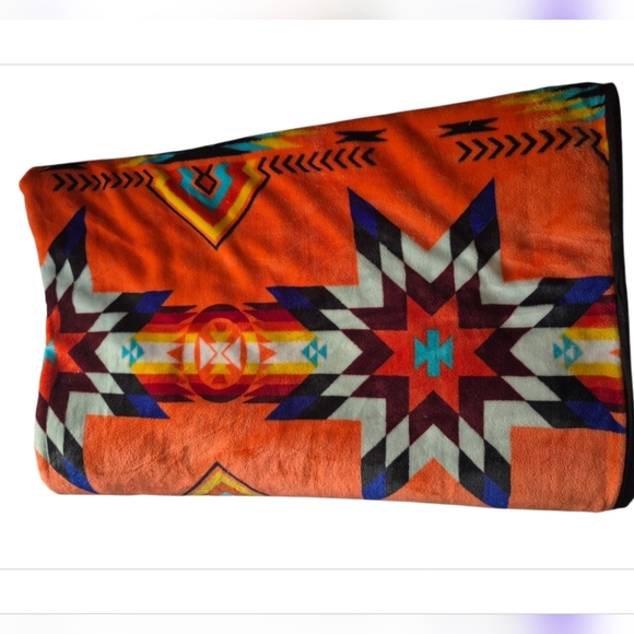 Colorful Geometric Pattern Blanket - Picture 4 of 5